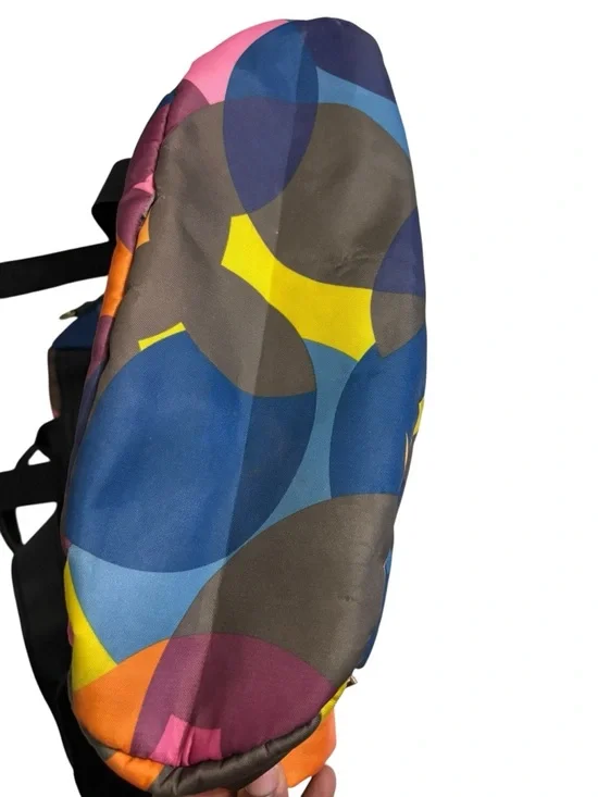 Poaba Multicolor Backpack. Adjustable Straps - Picture 8 of 9